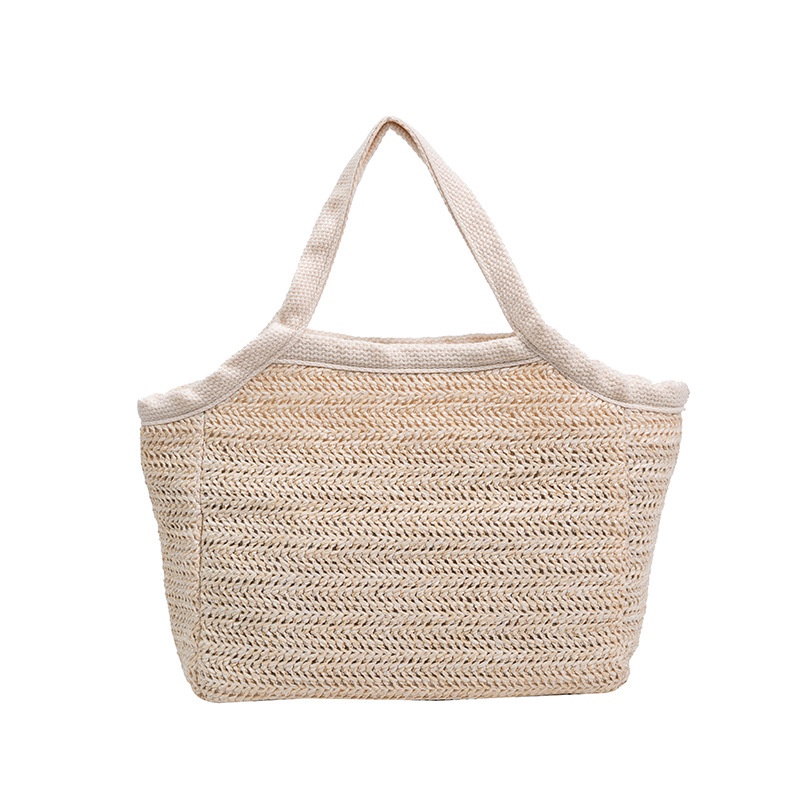 Túi Xách Đan Cói Cỡ Lớn Thiết Kế Đơn Giản Thời Trang Cho Nữ