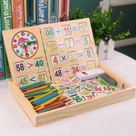 Hộp toán học 100 số kèm que tính