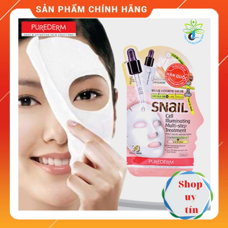 MẶT NẠ CAO CẤP 3D ỐC SÊN TRẮNG SÁNG