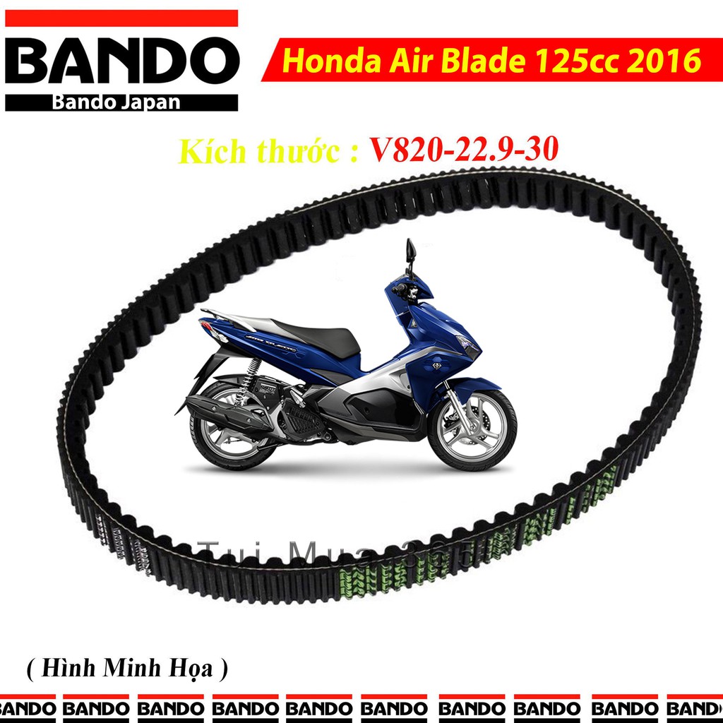 Dây curoa Bando 2 mặt răng FDC Honda Air Blade 125cc 2016 ( Made in Japan )