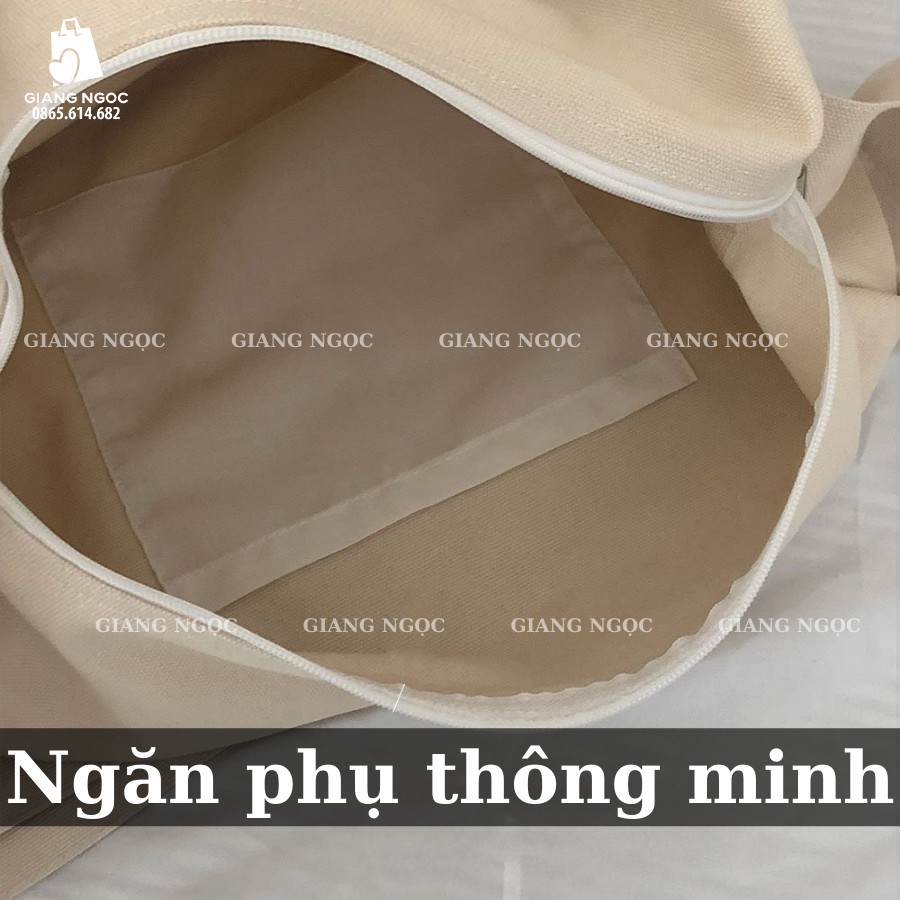 Túi đeo chéo/đeo vai (VẢI BỐ COTTON CANVAS MỀM) - HỘP