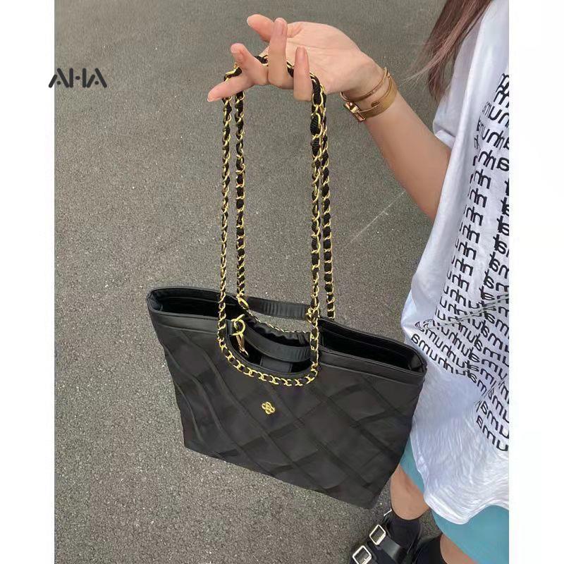 Túi Xách Nylon Cỡ Lớn Phối Dây Xích Thời Trang Cao Cấp Cho Nữ túi xách tay
