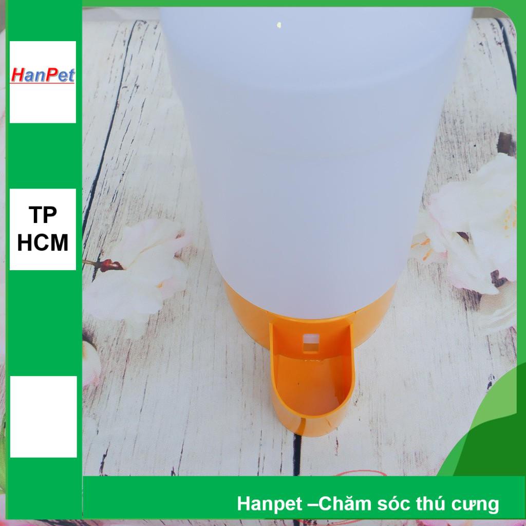 HCM-Bình uống nước gia cầm tự động cấp nước - Dạng trụ đứng đặt nền (18x10cm) - máng uống chim cảnh gà chọi, g
