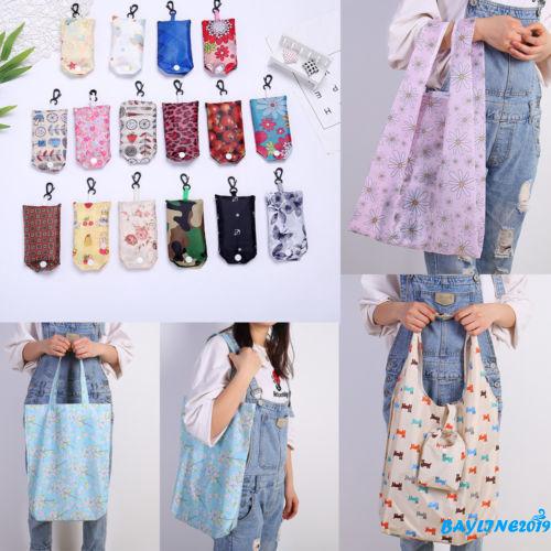 Túi mua sắm cỡ lớn có thể gấp gọn màu sắc ngẫu nhiên