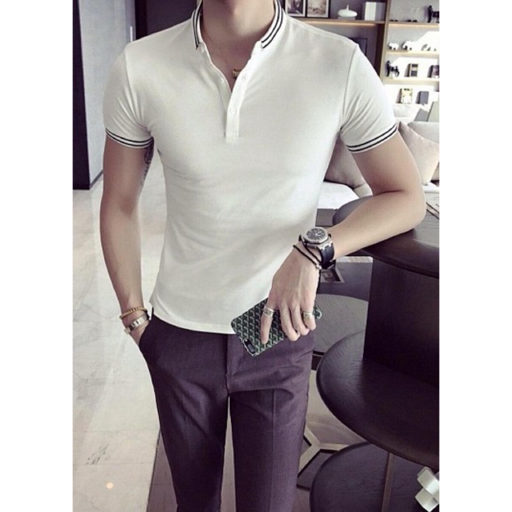 ÁO THUN CỔ TRỤ NAM