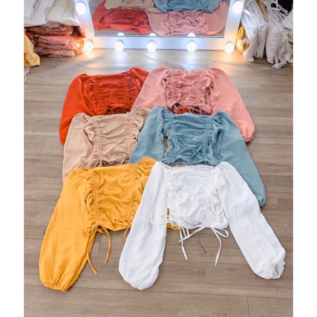 Áo Kiểu Rút Dây 2 Bên Cực Xinh