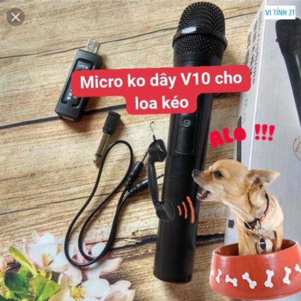 Micro không dây V10 cho loa kéo