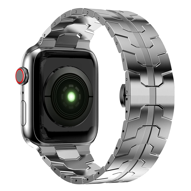 Dây Đeo Inox Cho Đồng Hồ Thông Minh iwatch Series SE / 6 / 5 / 4 / 3 / 2 38mm 42mm 7 41mm 45mm