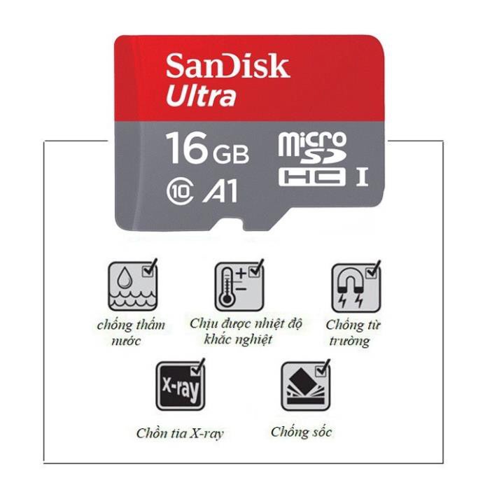 Thẻ Nhớ Chính Hãng Sandisk 4G 8G 16G 32G 64Gultra | DSS 32GB tốc độ Cao - Chuyên dụng Camera Hành trình, Cam Wifi