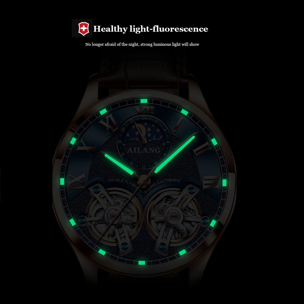 Đồng Hồ Cơ Tự Động Nam Chính Hãng AILANG TD2 Máy Cơ Automatic Kiểu Dáng Thời Trang Đẹp Đẳng Cấp