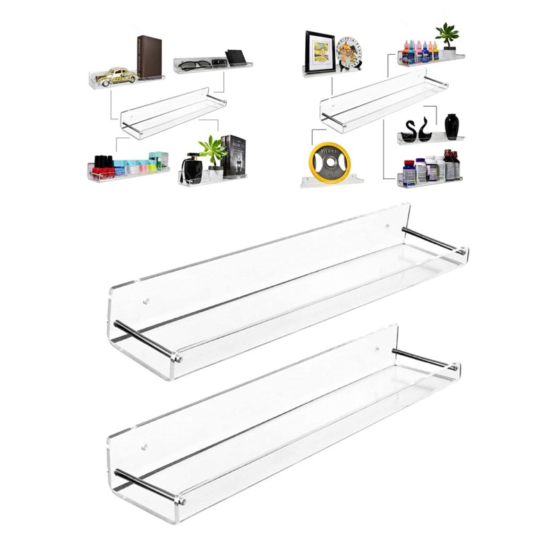 QQ Bộ 2 Giá Đỡ Dầu Gội Gắn Tường Tiện Dụng Cho Phòng Tắm