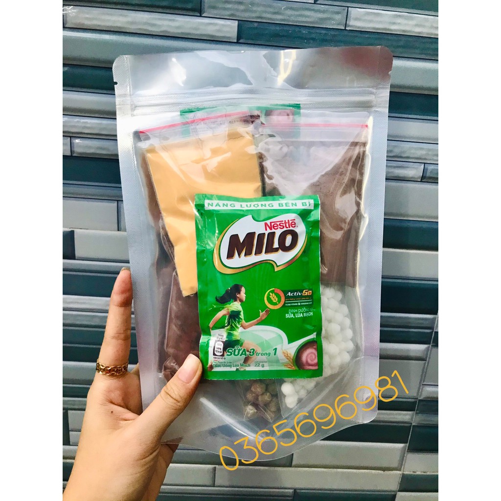 Set Milo dầm hot hòn họt 400gram (7 vị )