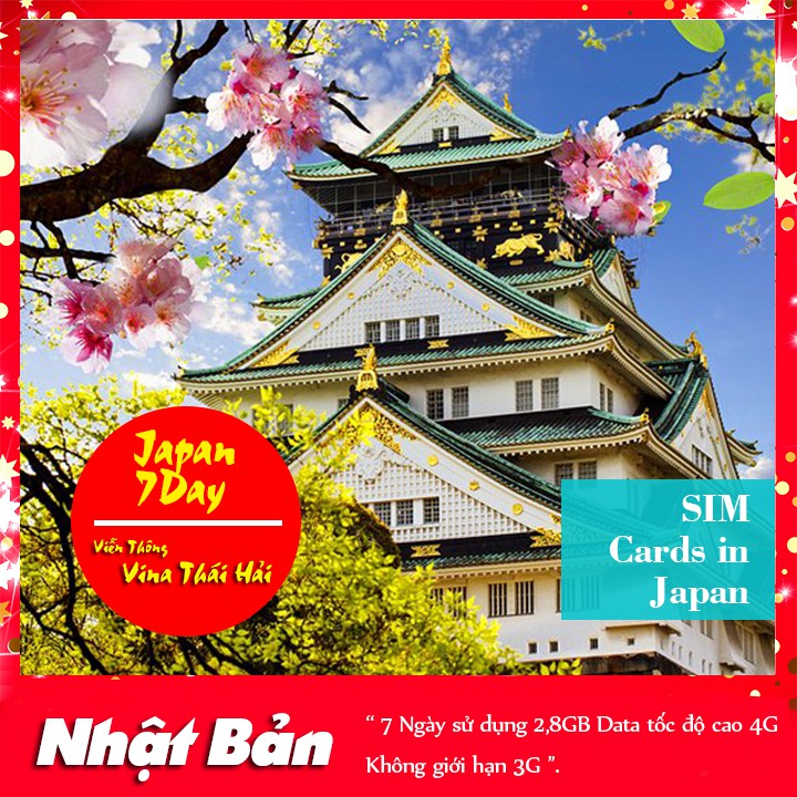 SIM Du Lịch Nhật Bản 7 Ngày - [ SIM Du Lịch Quốc Tế ]