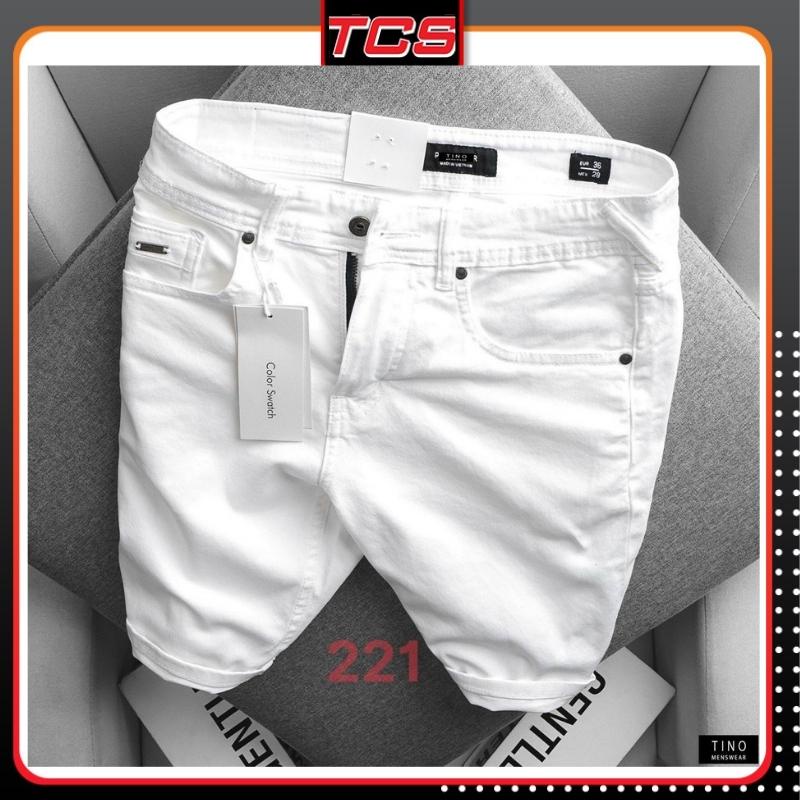 Quần Short Nam.Quần Bò Rách Hàn Quốc Màu Xanh Vải Jean Co Dãn Cao Cấp Mẫu Hot TCS 204