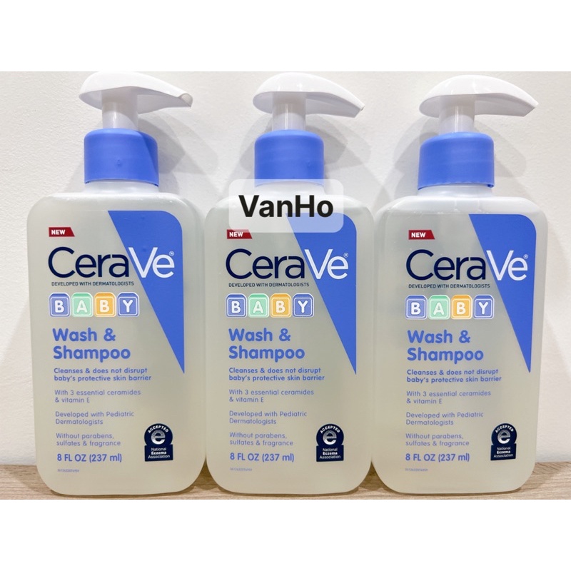 Sữa Tắm Gội Cho Bé CeraVe Baby Wash and Shampoo (237ml)