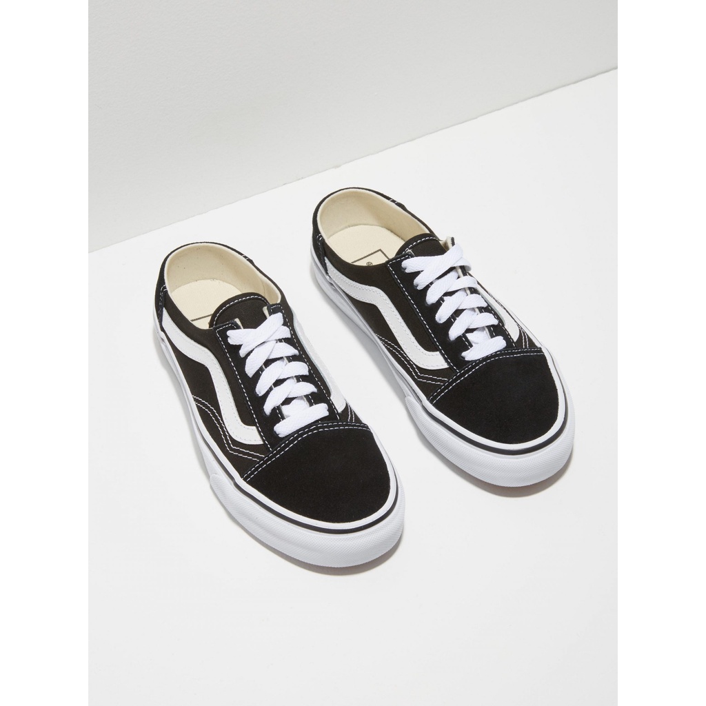 Giày Sneaker Đạp Gót  Nam Nữ Vans Comfort Old Skool Mule Black/White