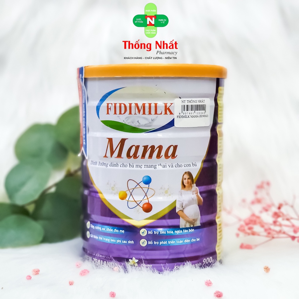 Fidimilk Mama Sữa Bổ Sung DHA, Chất Dinh Dưỡng Cho Bà Mẹ và Thai Nhi Hộp 900gram