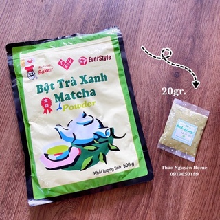 Bột matcha Đài Loan hương nhài Mũ đỏ nguyên chất 20gr