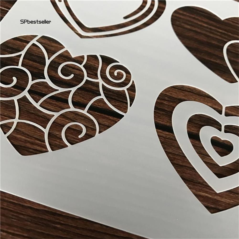 Khuôn tô tạo hình trái tim độc đáo trang trí sổ thiệp