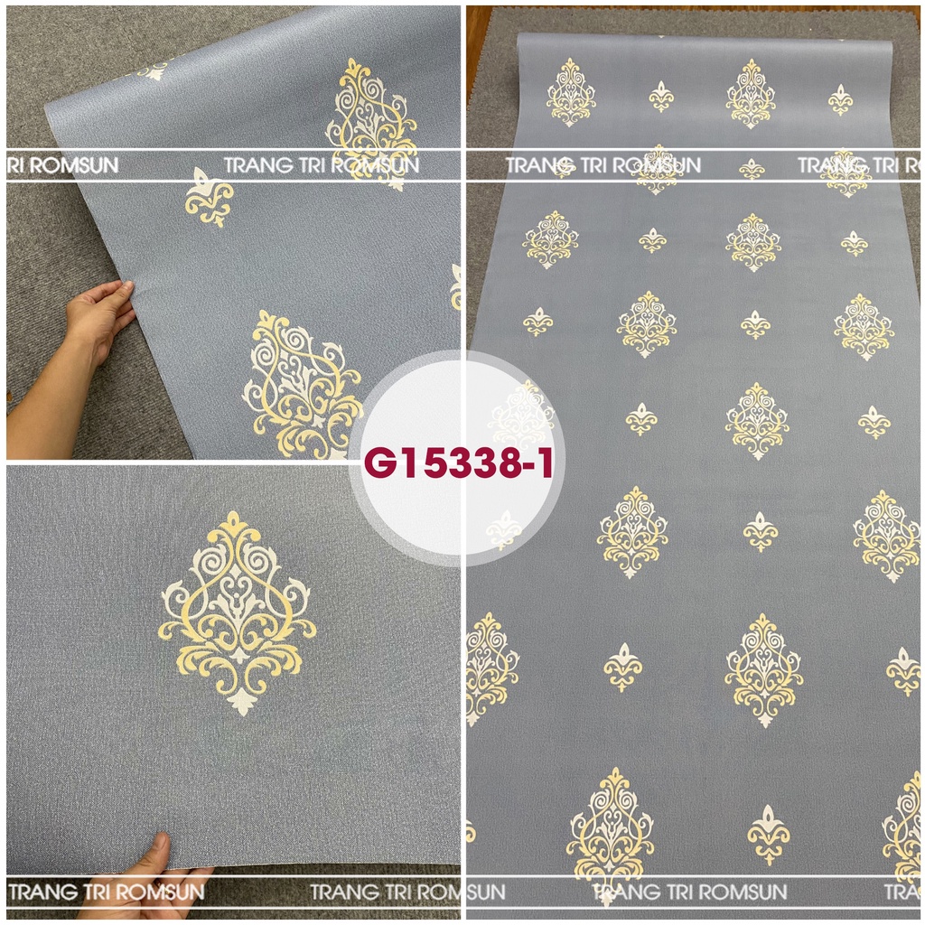 Giấy dán tường vintage 3D nhẹ nhàng khổ 120cm - Decal dán tường dán phòng ngủ phong cách hàn quốc cao cấp