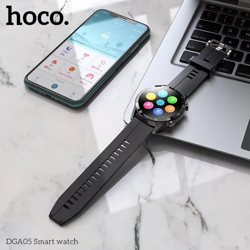 Đồng hồ thông minh cao cấp theo dõi sức khỏe chống nước IP68 chính hãng Hoco DGA05
