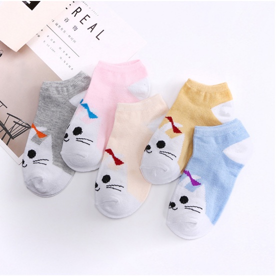 Set 5 đôi tất nữ cổ ngắn, vớ cổ ngắn in hình hoạ tiết 3D xinh xắn  Clovershop68