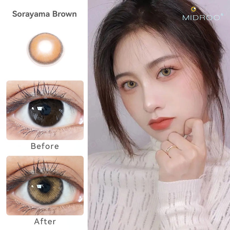 Kính áp tròng Midroo sorayama 14.0mm mềm mại thoải mái cho mắt
