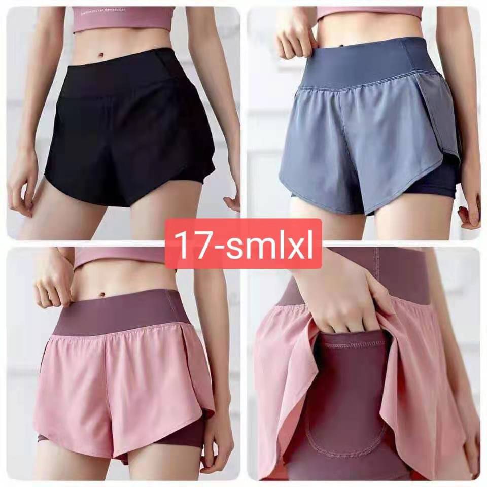 FREESHIP HOT QUẦN ĐÙI TẬP GYM, YOGA, ZUMBA PHỐI LƯỚI HAI LỚP CAO CÂP
