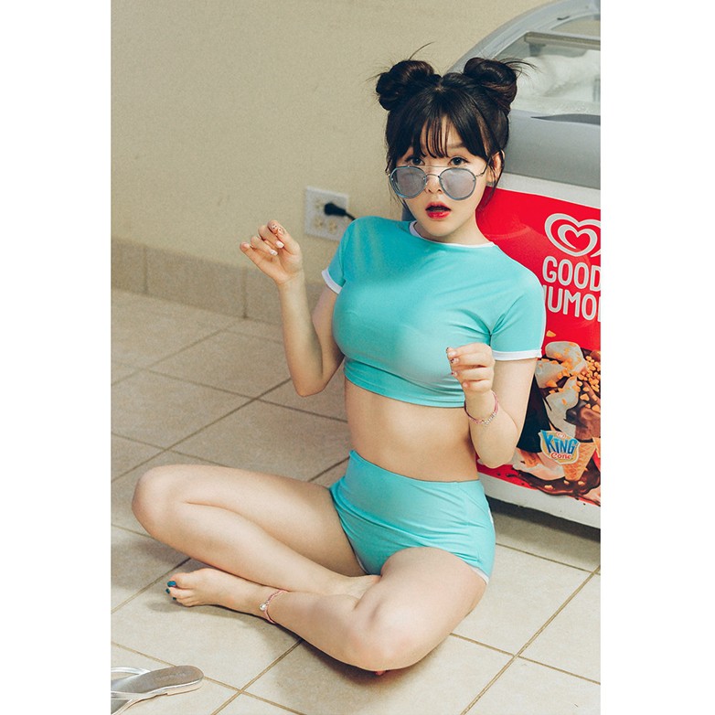 Bộ bơi cộc tay basic 3 màu | BigBuy360 - bigbuy360.vn