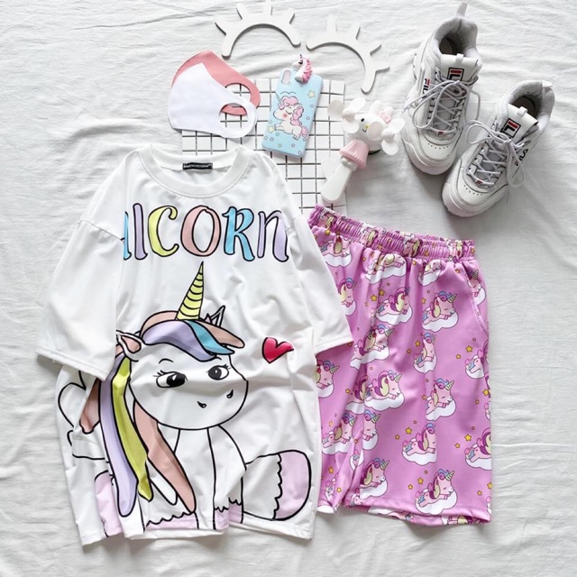 Set Cartoon Unisex Siêu Xinh Ảnh Thật