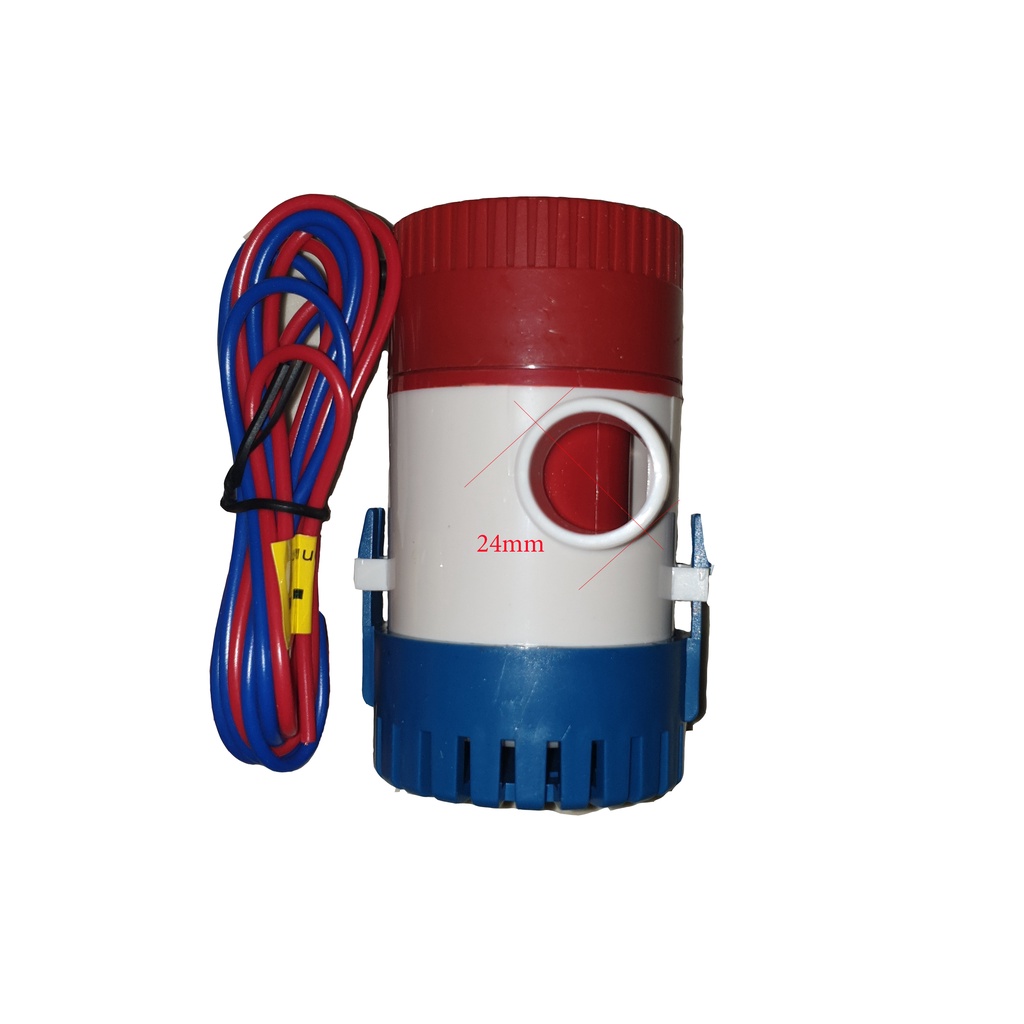 Máy bơm nước 12V bơm đáy tàu thuyềb công suất cao 4100 lít/giờ 1100GPH