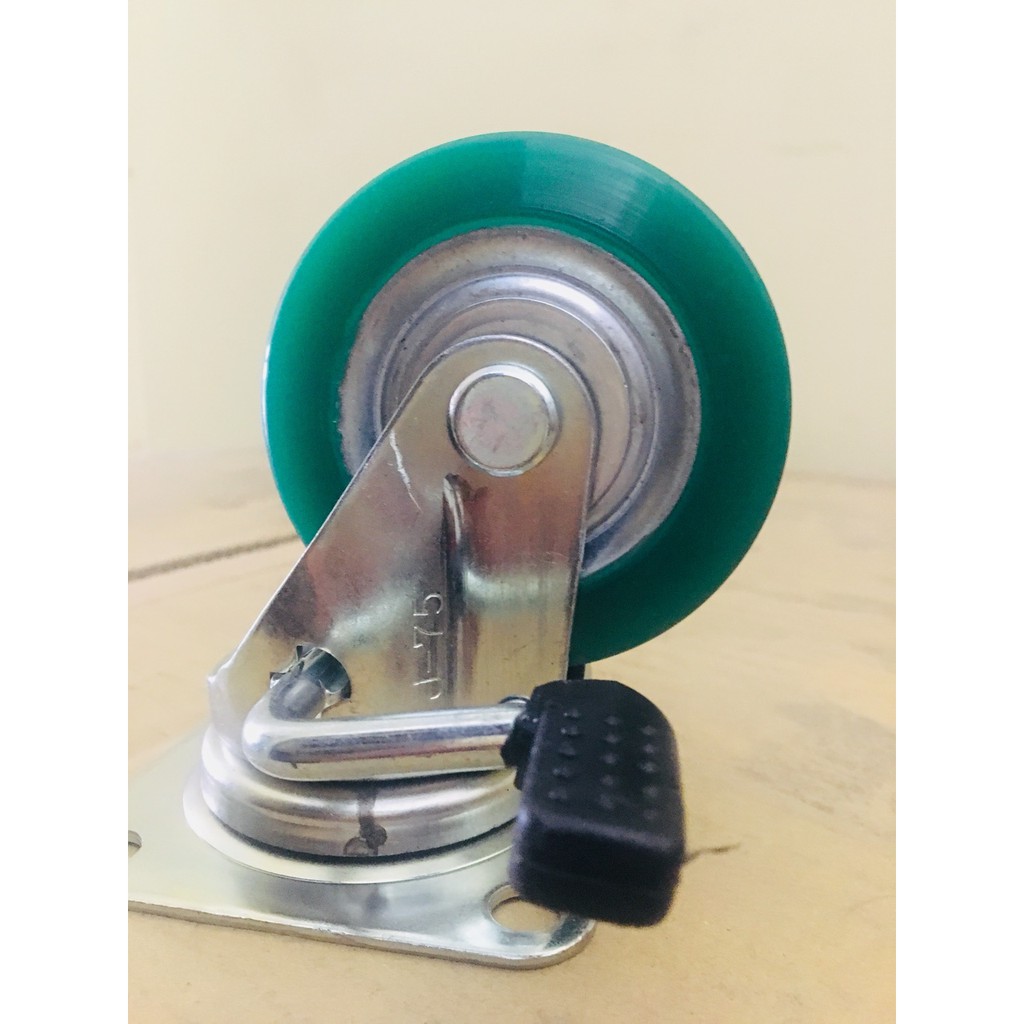 Bánh xe công nghiệp Nhật Bản SISIKU, Bánh PU Xanh