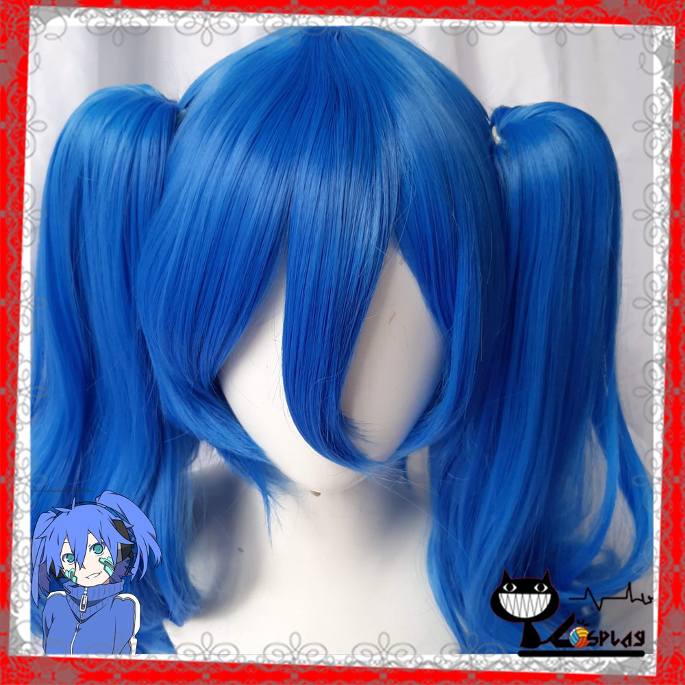 [Sẵn] Wig/tóc giả cosplay Ene - Mekaku City Actors (Kagerou Project) màu xanh dương hai búi tại Miu Cosplay