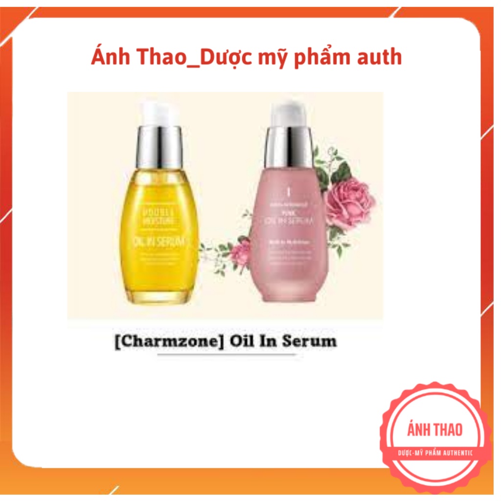 Tinh chất Charmzone Double Moisture & Anti Wrinkle Pink Oil in Serum