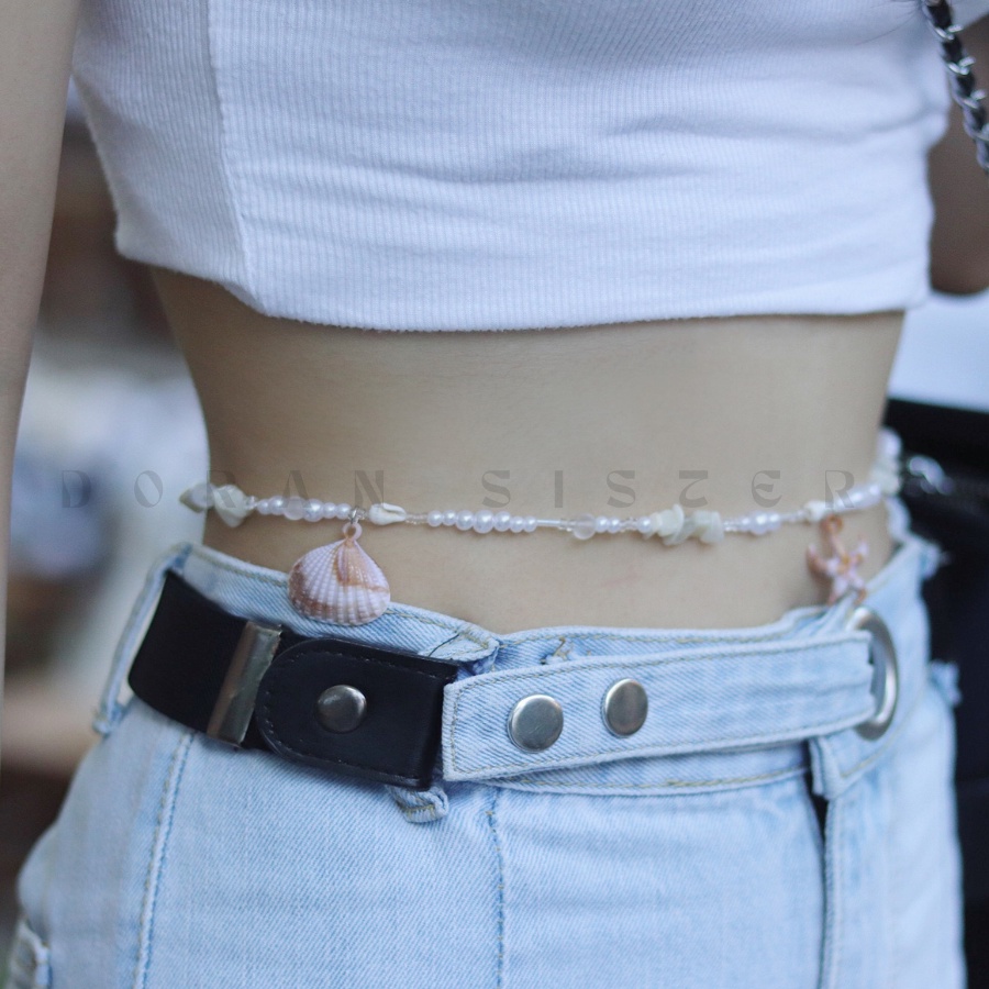 |#BC03| - Belly Chains/ Vòng đeo eo, dây đeo thắt lưng charm vỏ sò summer style | WeMade Accessories