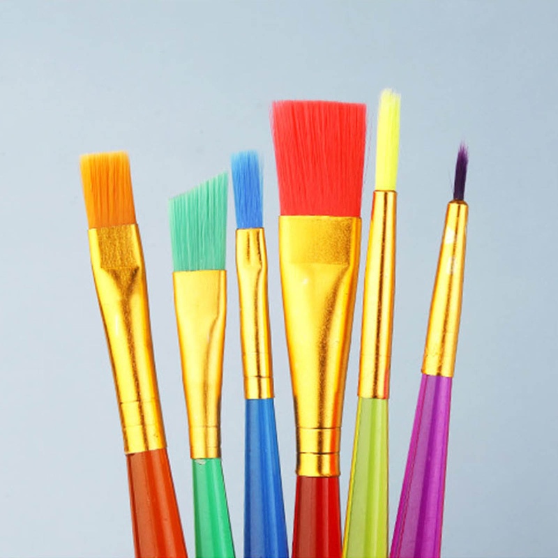 Set 6 Cọ Vẽ Màu Nước / Sơn Dầu Chuyên Nghiệp