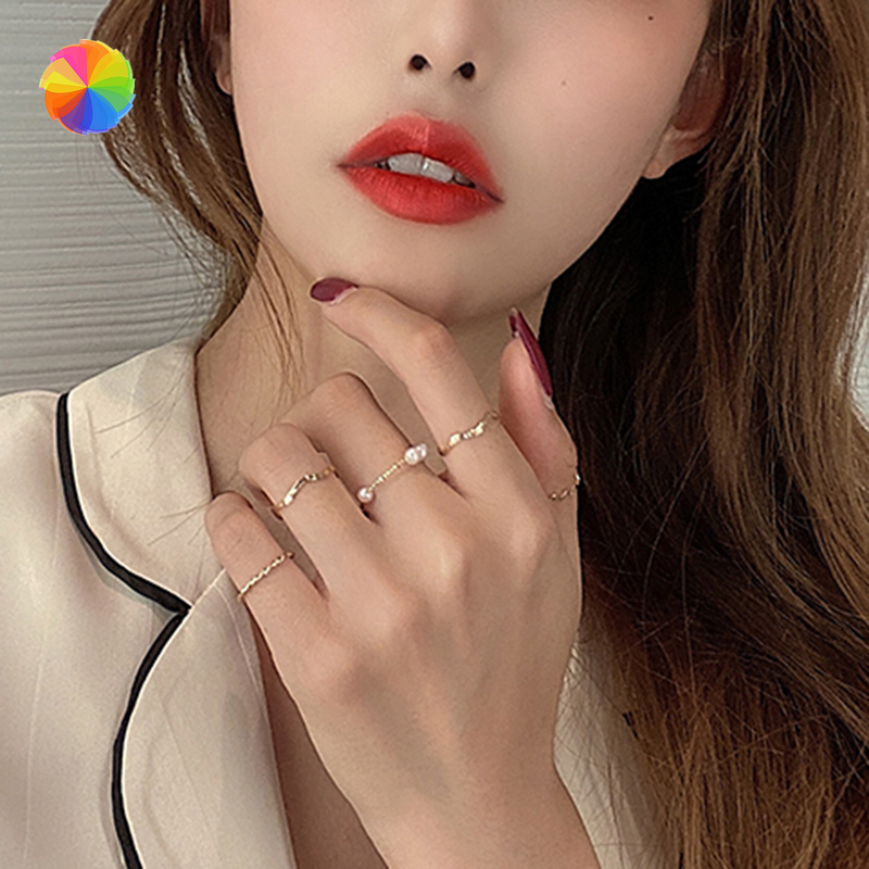 Bộ nhẫn thiết kế đơn giản ngọt ngào dành cho nữ