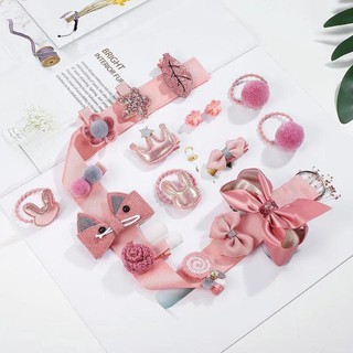 Sét kẹp tóc 18 họa tiết dễ thương cho bé