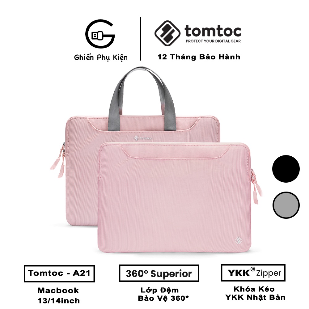 Túi Xách Chống Sốc Tomtoc USA Slim Handbag For Macbook 13/14inch