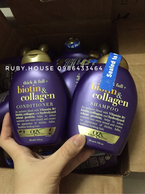 DẦU GỘI - XẢ CHỐNG RỤNG TÓC BIOTIN COLLAGEN 385ML | BigBuy360 - bigbuy360.vn