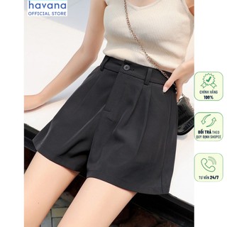  Quần đùi nữ Havana cạp chun năng động vải co giãn tốt short thể thao kiểu trơn basic 