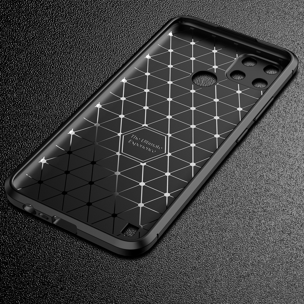 Ốp Điện Thoại TPU Silicon Mềm Kết Cấu Sợi Carbon Chống Sốc Cho Realme C21Y C25Y C21 GT Explorer