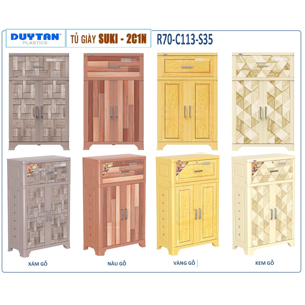 TỦ GIẦY SUKI 2C-1N DUYTÂN-MẪU MỚI 2022 (CẦN TỦ RÁP SẴN VÀ HỎA TỐC TP.HCM, XIN LIÊN HỆ SHOP)