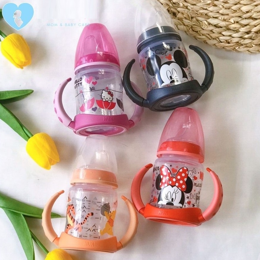 Bình tập uống NUK PP hình Mickey, Disney, Hello Kitty 150ml