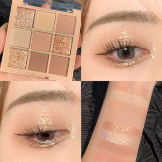 Bảng phấn mắt 9 màu, Pearly Matte, Glitter, Bảng phấn mắt 9 màu, Trang điểm mắt, Trang điểm, Làm đẹp, Bảng phấn mắt