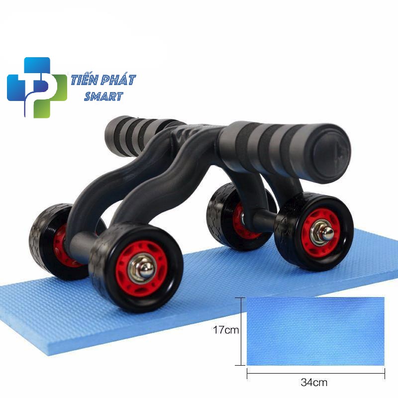 Con lăn 4 bánhhoặc 3 bánh- Có vân chống trơn trượt