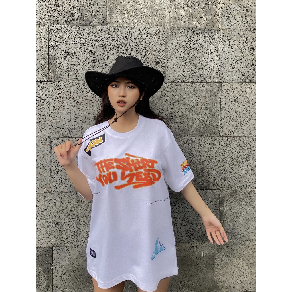 Áo Thun TSUN NewJourney - Trắng -  - In Kéo Lụa