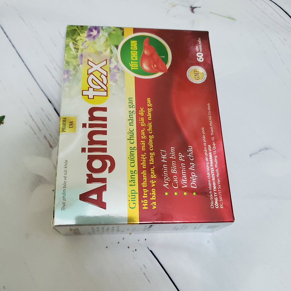 Arginin Tex thanh nhiệt, mát gan, giải độc và bảo vệ gan, tăng cường chức năng gan
