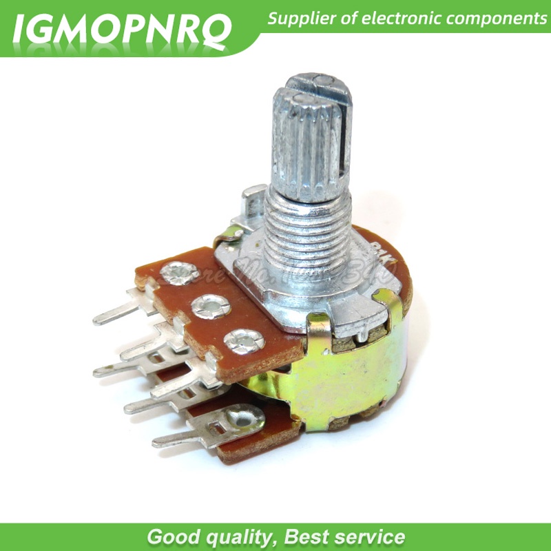 Set 5 Chiết Áp Khuếch Đại Âm Thanh B1K B2K B5K B10K B20K B50K B100K B1M 6Pin WH148 1K 2K 5K 10K 50K 100K 1M Chuyên Dụng