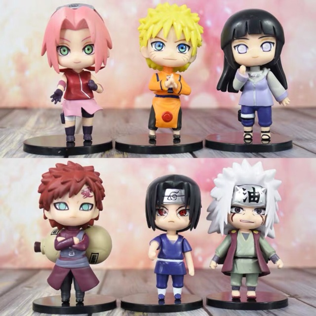 ⚡️⚡️ 3 Kiểu ✨✨ Set 6 Mô hình NARUTO Q ⚡️Zabuza Haku Kakashi Sasuke Sakura ...